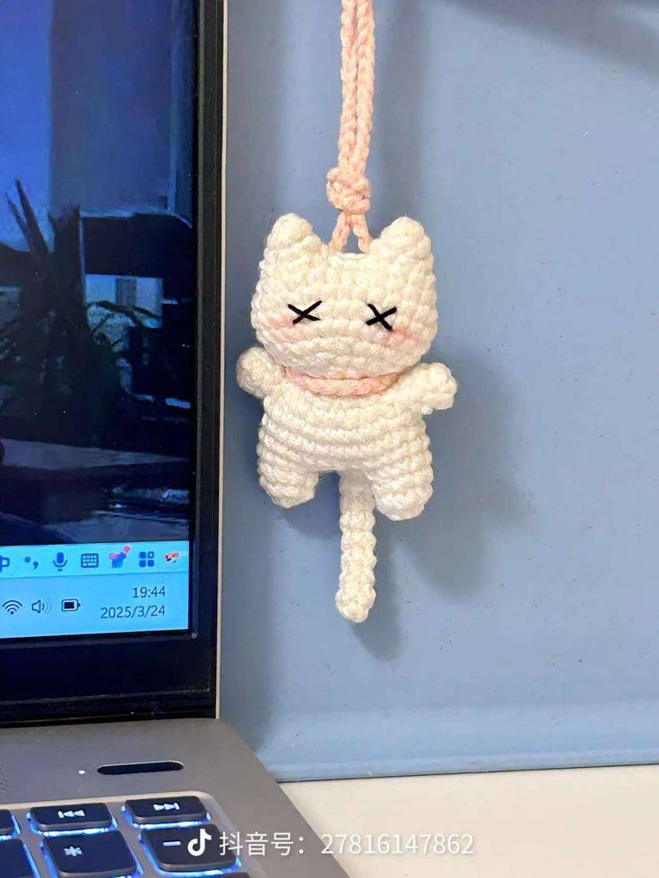 DIY Crochet Cute Cat Doll Set, Handmade Crocheted Doll, Couple Gift