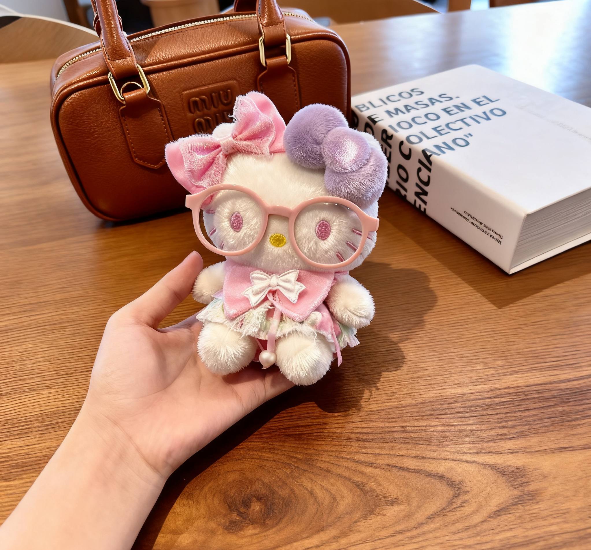 Spring Season Cute Hello Kitty Bag Charm Anime Adorable Healing Decorative Accessory