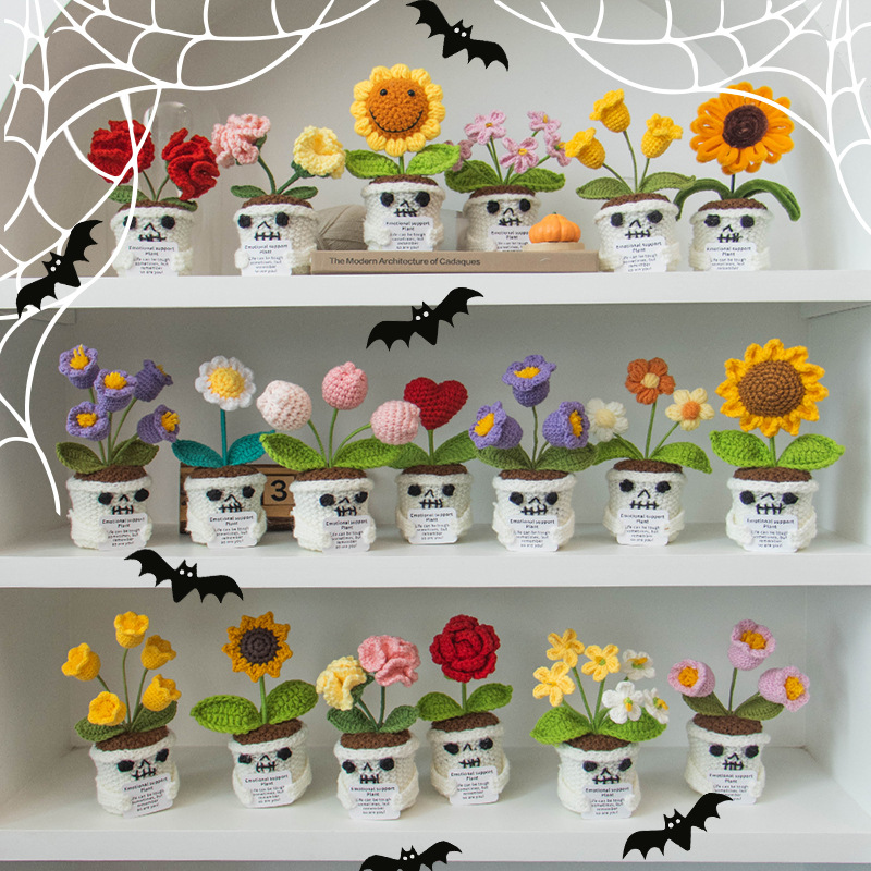 Halloween Funny Dolls Cute Potted Plant Ornaments Christmas Gifts