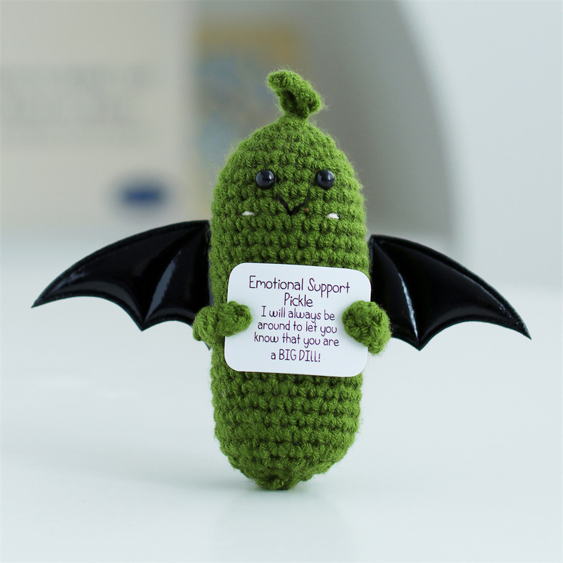 Christmas Crochet Potato Doll Positive Energy Wool Knitted Flower Handheld Ornament Cross Border Gift