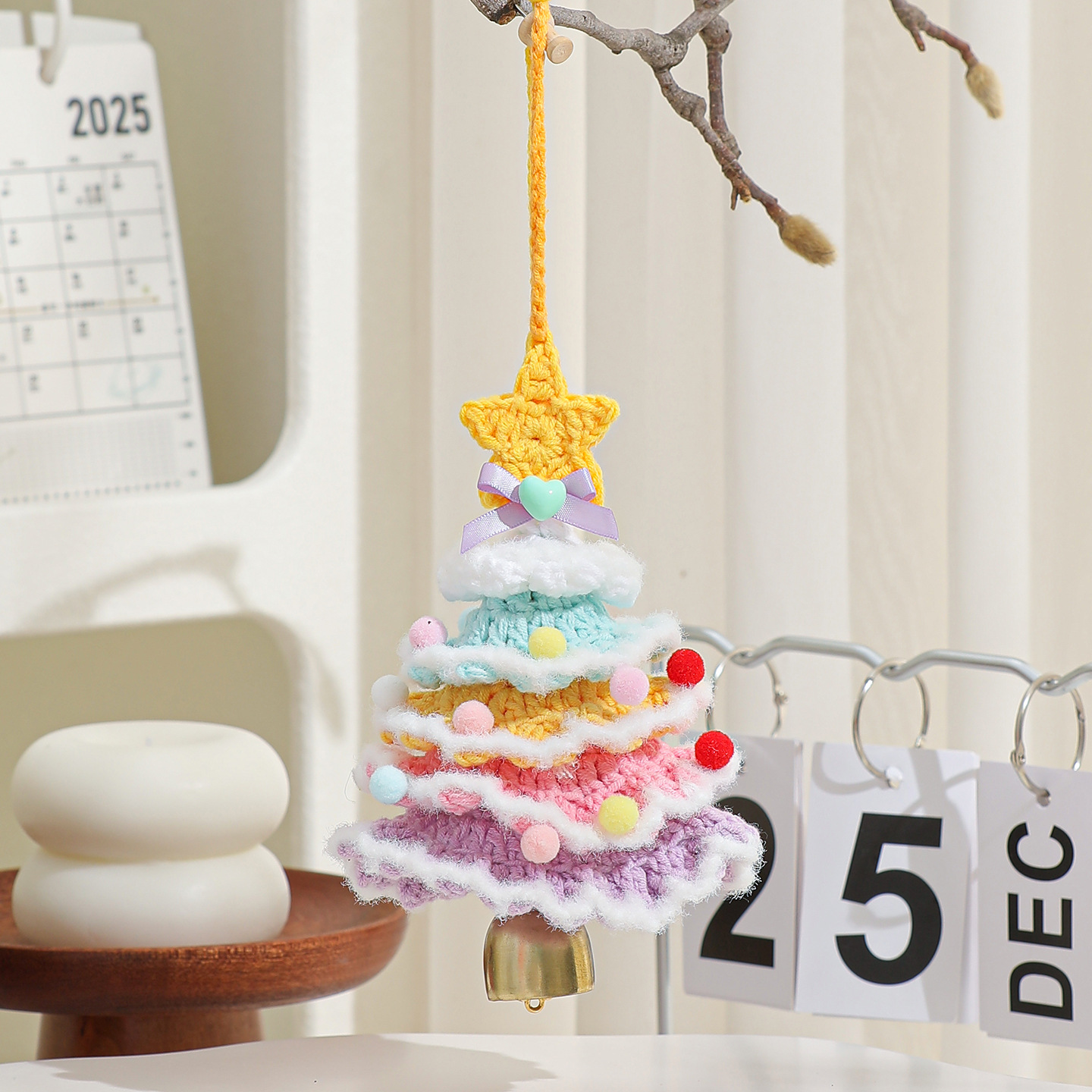 Plush Crocheted Christmas Ornaments Tree Decorations Car Pendants Exclusive Supply