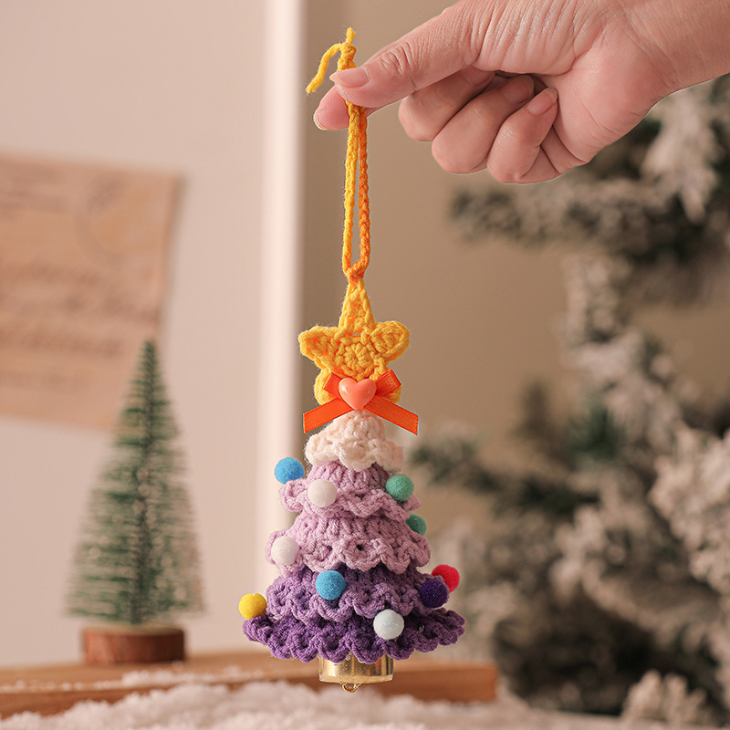 Plush Crocheted Christmas Ornaments Tree Decorations Car Pendants Exclusive Supply