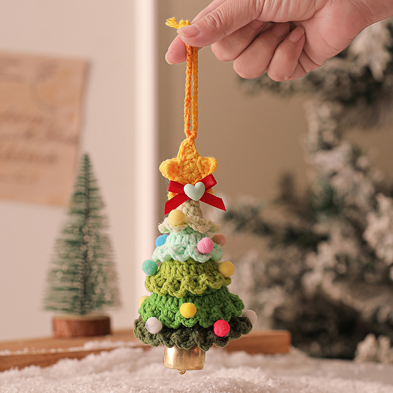 Plush Crocheted Christmas Ornaments Tree Decorations Car Pendants Exclusive Supply