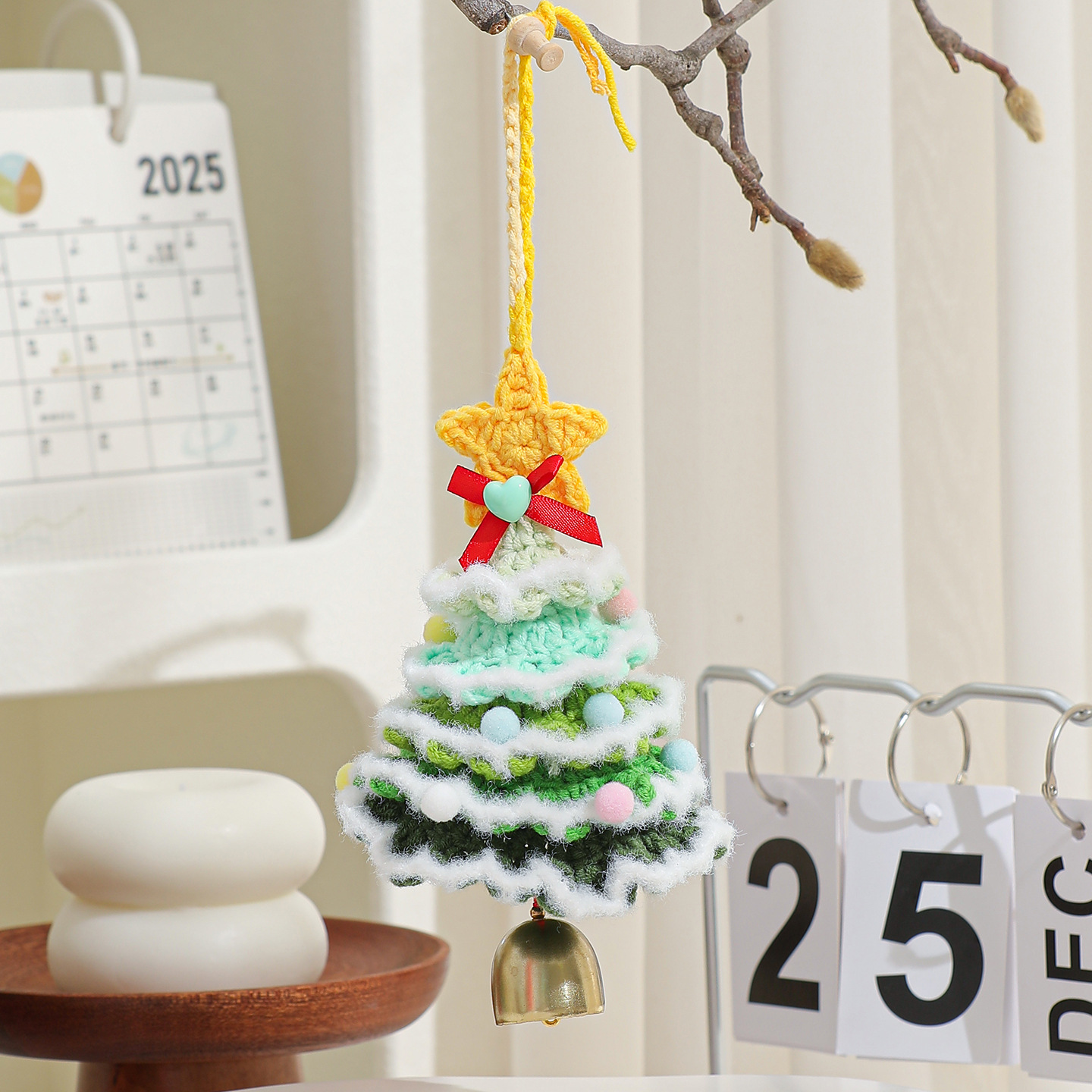 Plush Crocheted Christmas Ornaments Tree Decorations Car Pendants Exclusive Supply