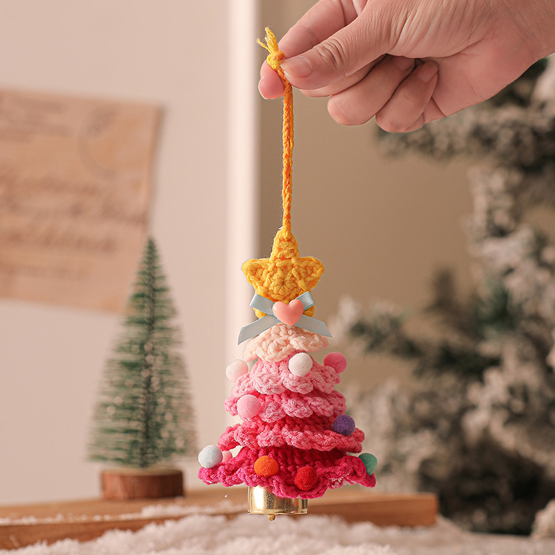 Plush Crocheted Christmas Ornaments Tree Decorations Car Pendants Exclusive Supply