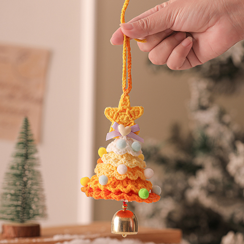 Plush Crocheted Christmas Ornaments Tree Decorations Car Pendants Exclusive Supply