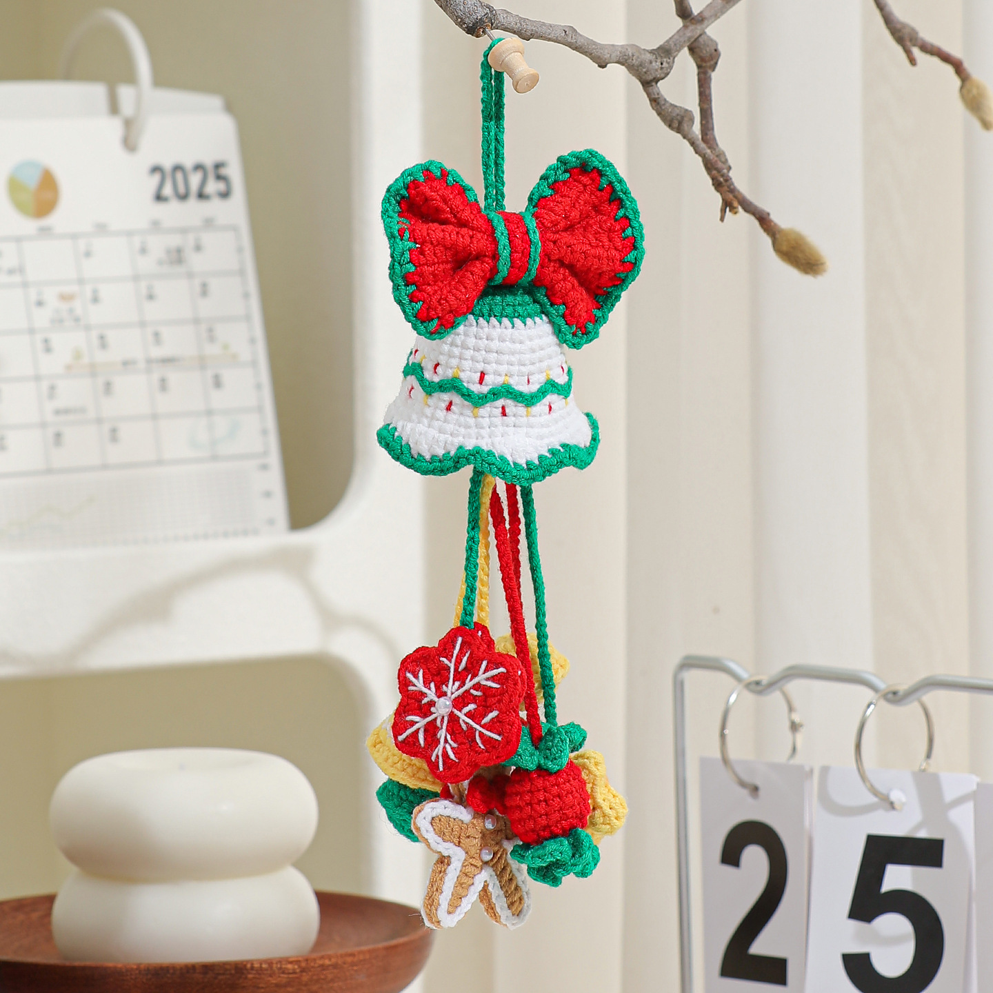 Plush Crocheted Christmas Ornaments Tree Decorations Car Pendants Exclusive Supply