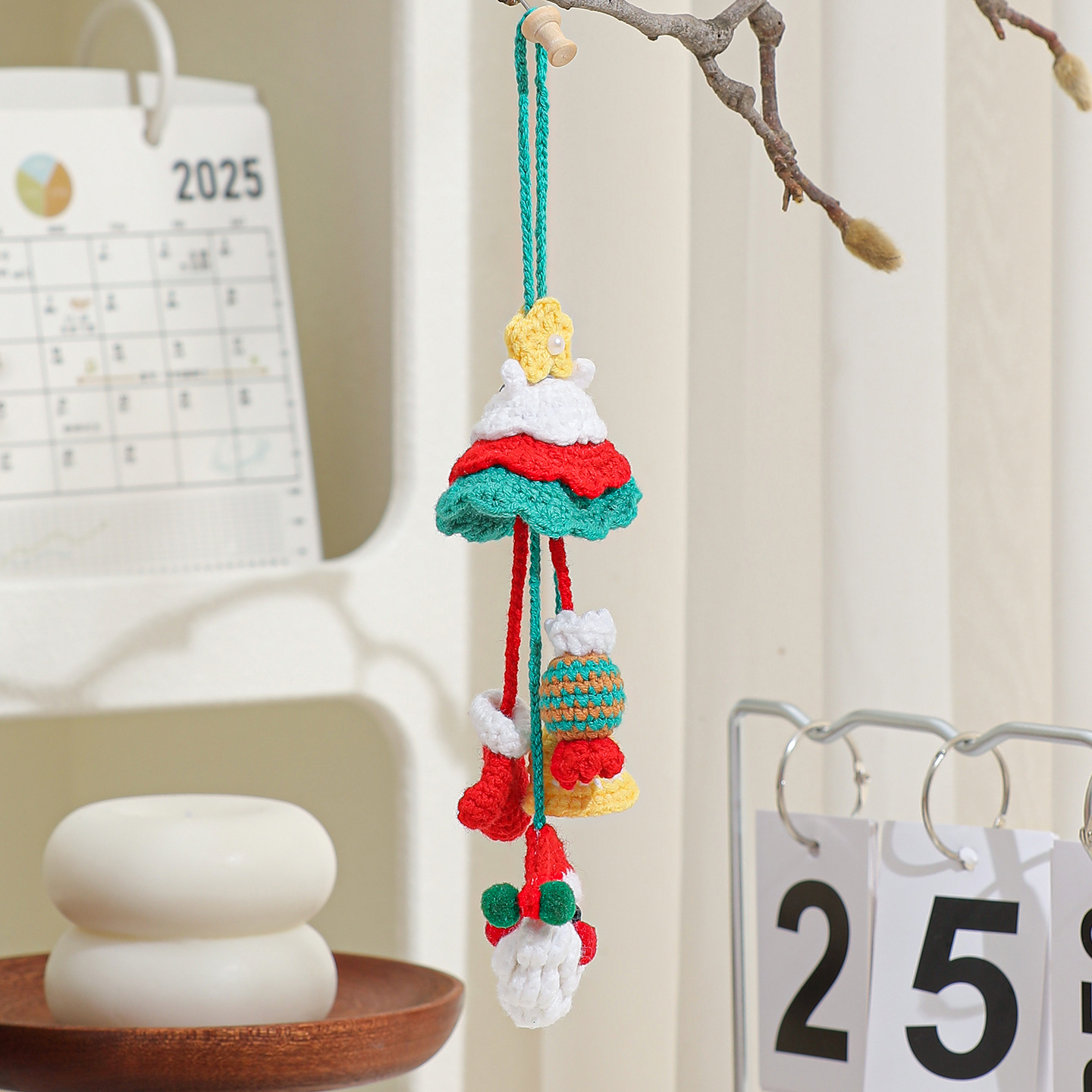 Plush Crocheted Christmas Ornaments Tree Decorations Car Pendants Exclusive Supply