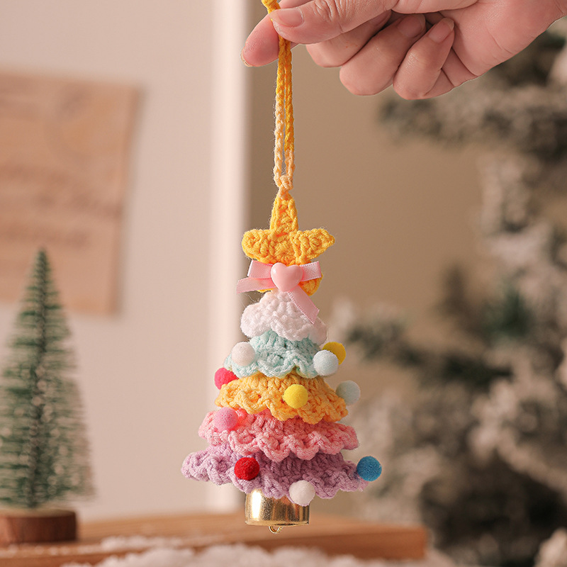 Plush Crocheted Christmas Ornaments Tree Decorations Car Pendants Exclusive Supply