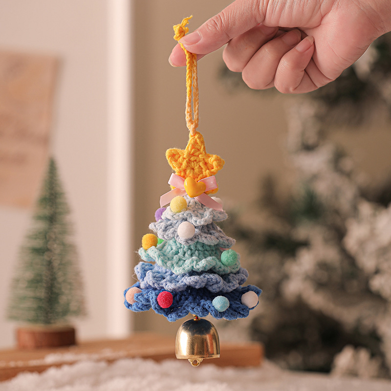 Plush Crocheted Christmas Ornaments Tree Decorations Car Pendants Exclusive Supply