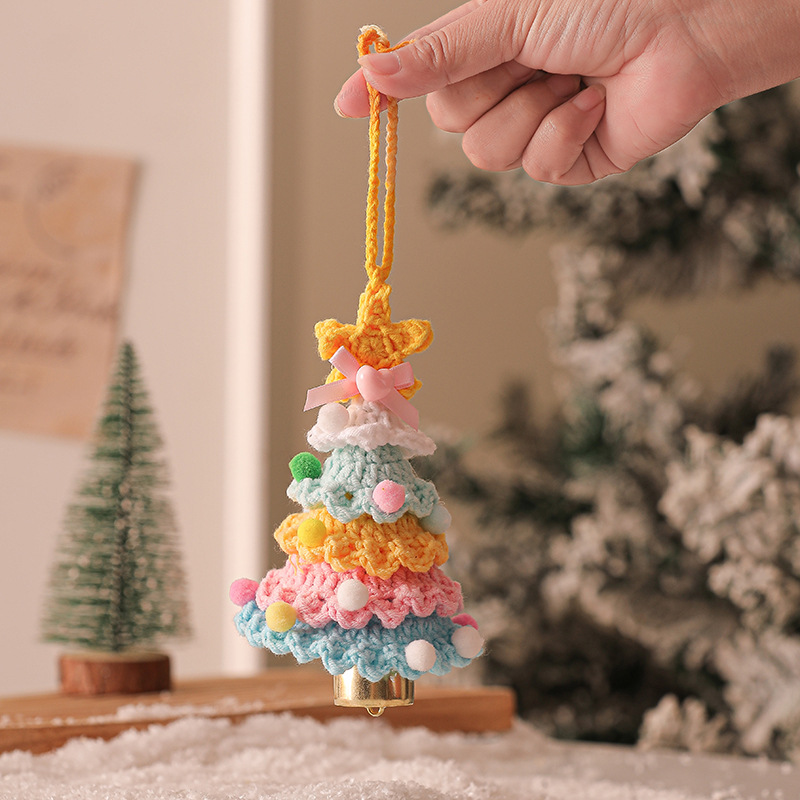 Plush Crocheted Christmas Ornaments Tree Decorations Car Pendants Exclusive Supply