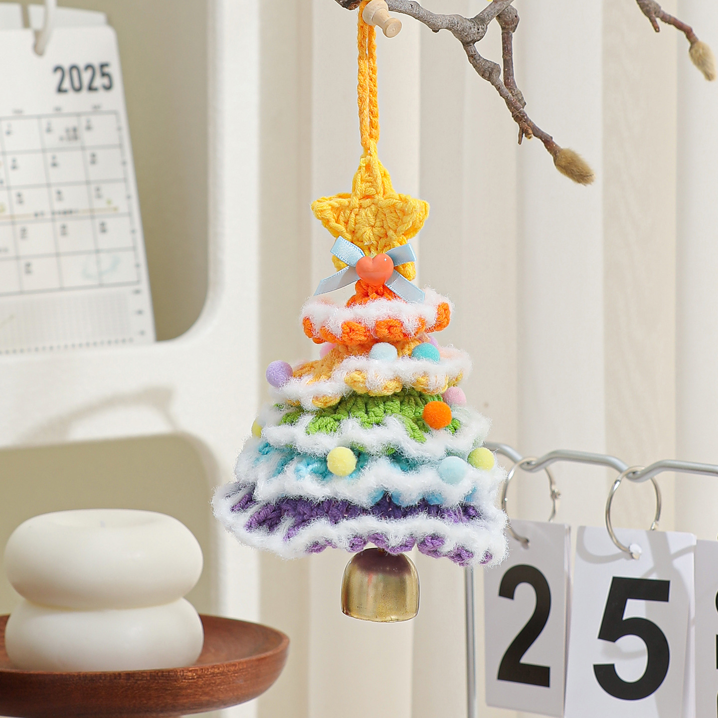 Plush Crocheted Christmas Ornaments Tree Decorations Car Pendants Exclusive Supply