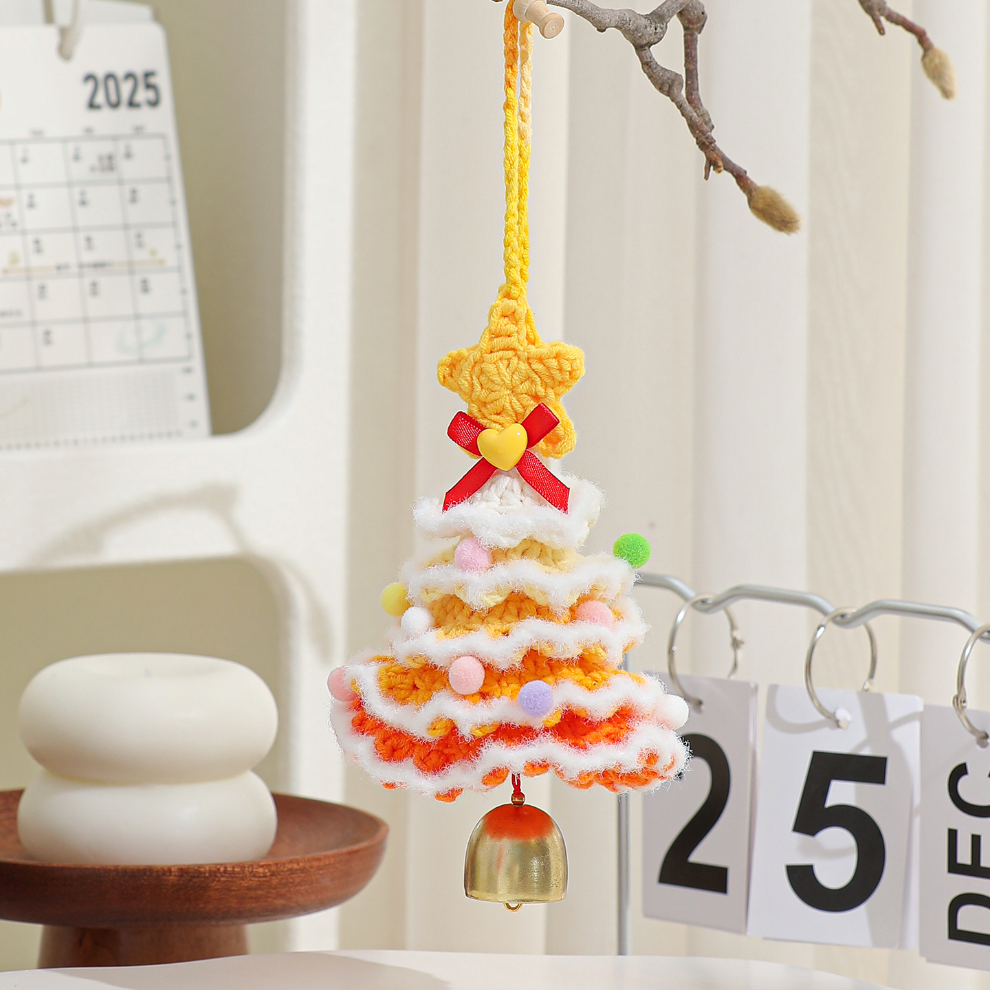 Plush Crocheted Christmas Ornaments Tree Decorations Car Pendants Exclusive Supply