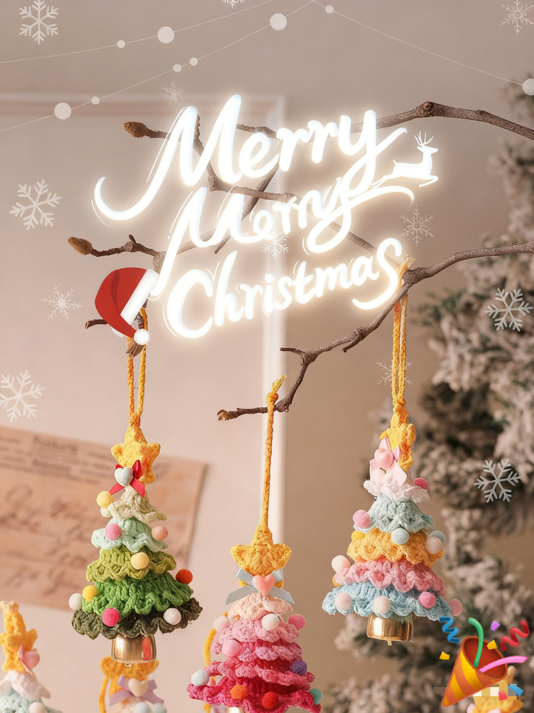 Plush Crocheted Christmas Ornaments Tree Decorations Car Pendants Exclusive Supply