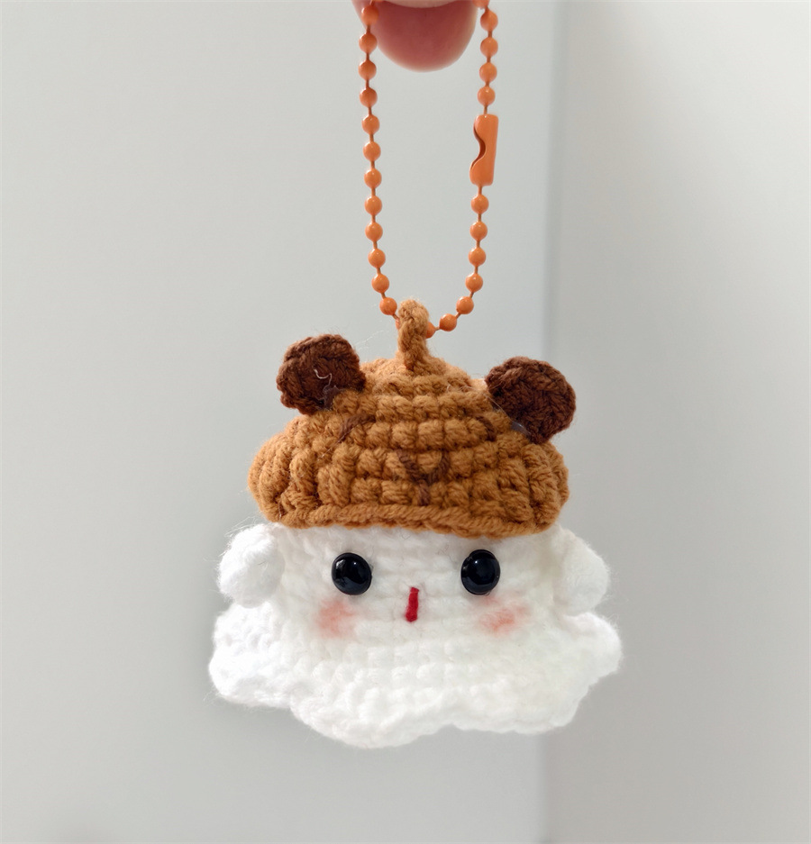 Cross-border bestseller: Cute handmade ghost keychain/car pendant/gift for couples and best friends (1)