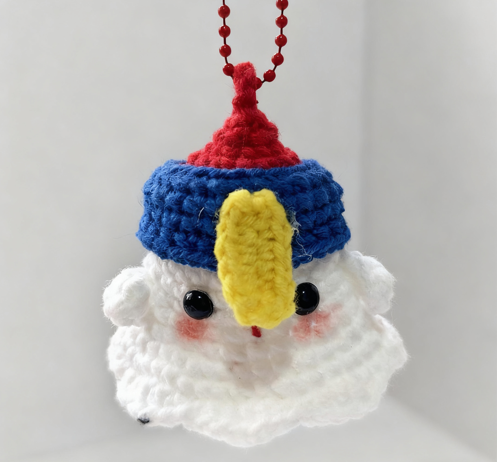 Cute Mini Turtle Keychain Handmade Crocheted Doll Creative Animal Keyring