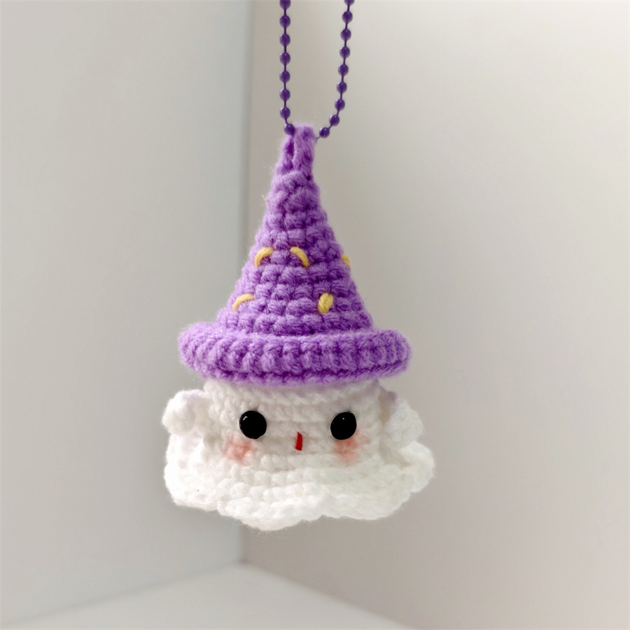 Cute Mini Turtle Keychain Handmade Crocheted Doll Creative Animal Keyring