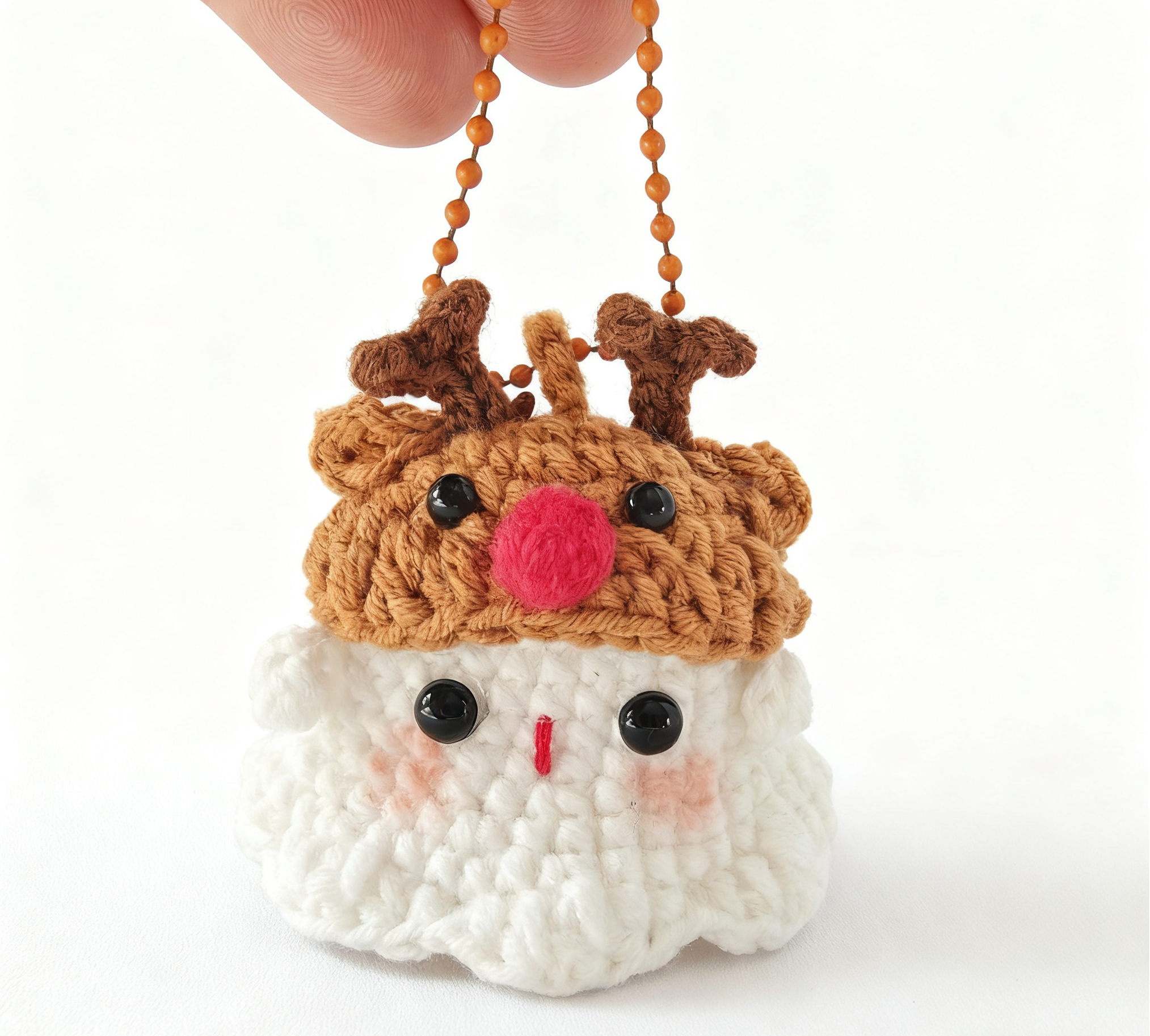 Cute Mini Turtle Keychain Handmade Crocheted Doll Creative Animal Keyring