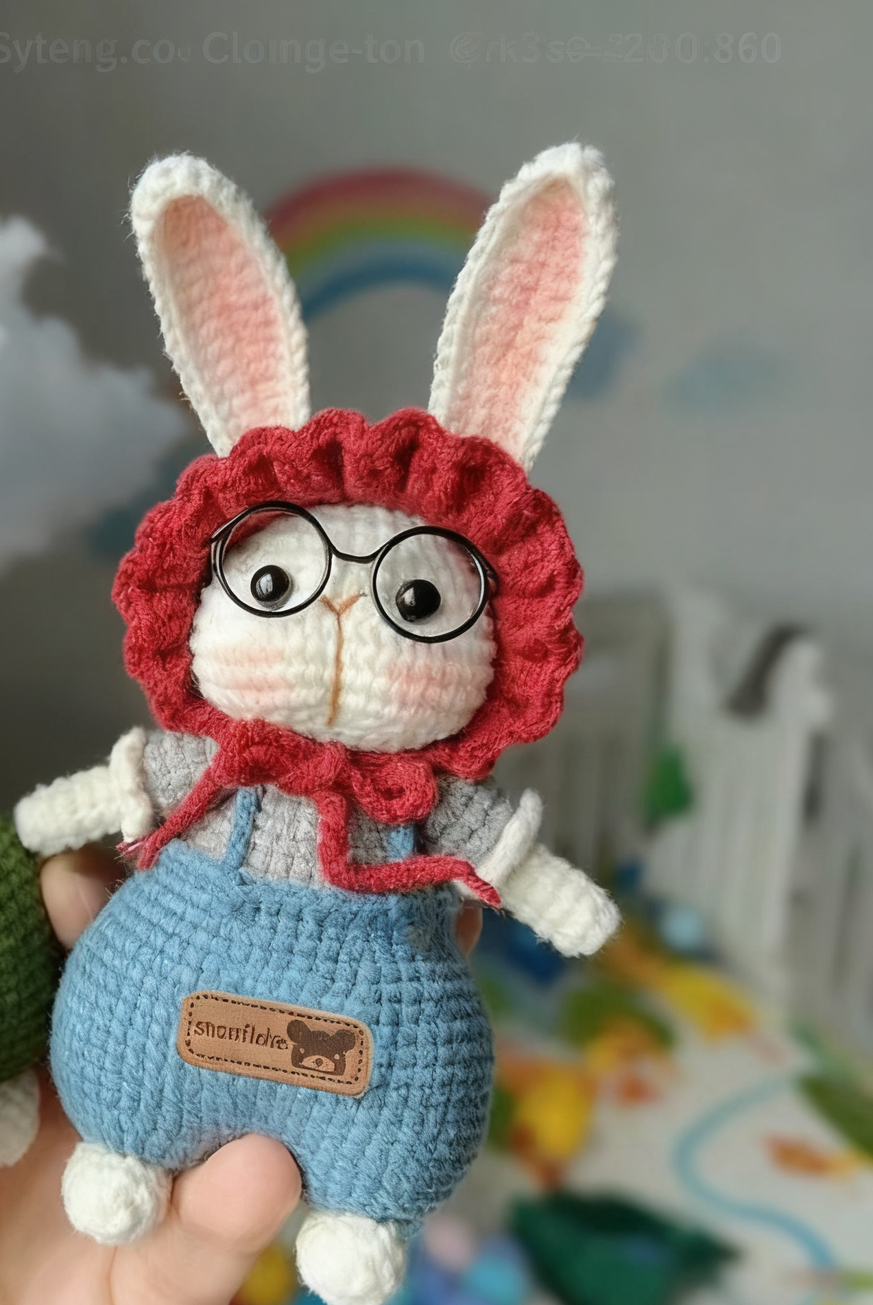 Handmade Knitted Christmas Doll Set Santa Claus Reindeer Snowman Figurines Holiday Decorations