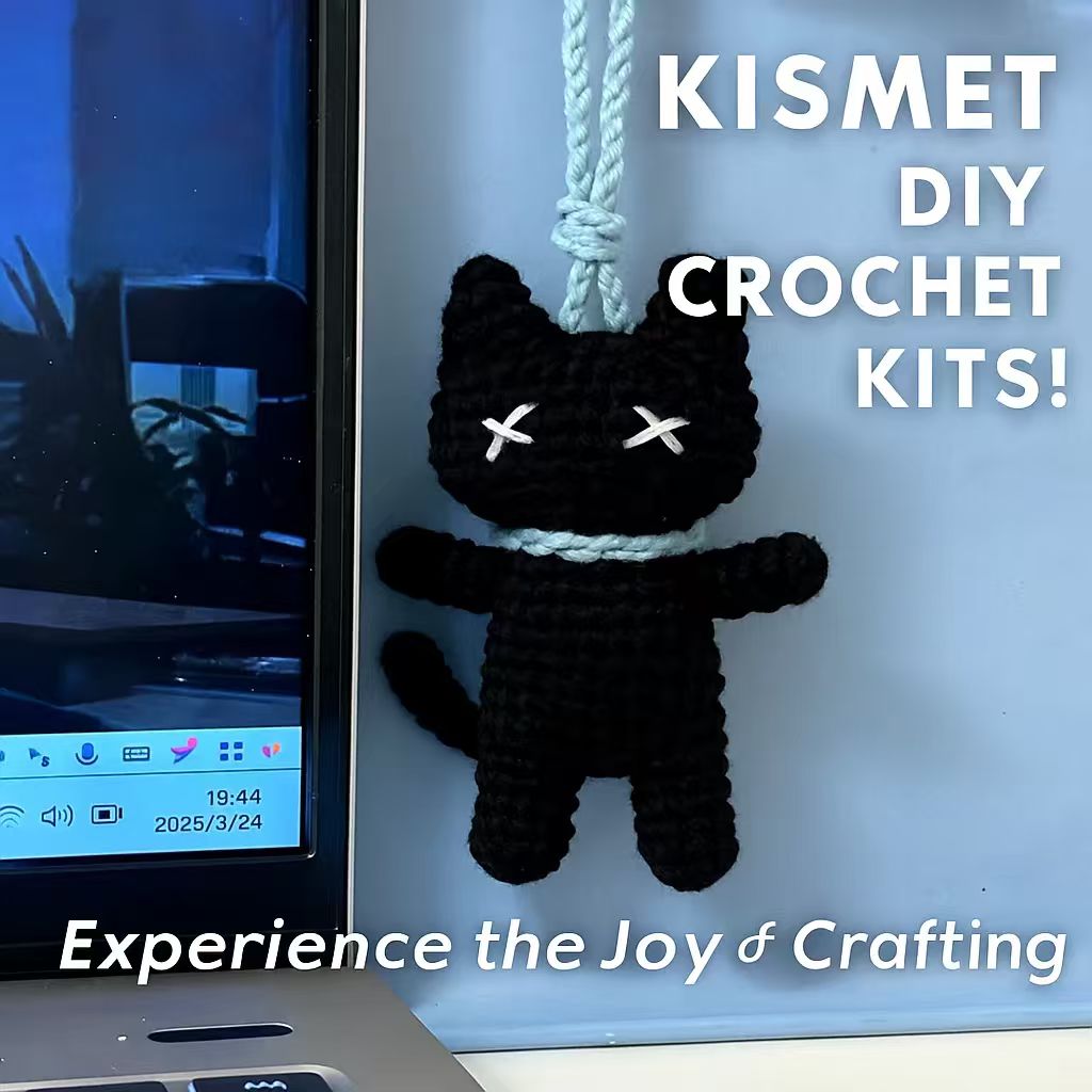 Cute DIY Crochet Cat Doll Kit