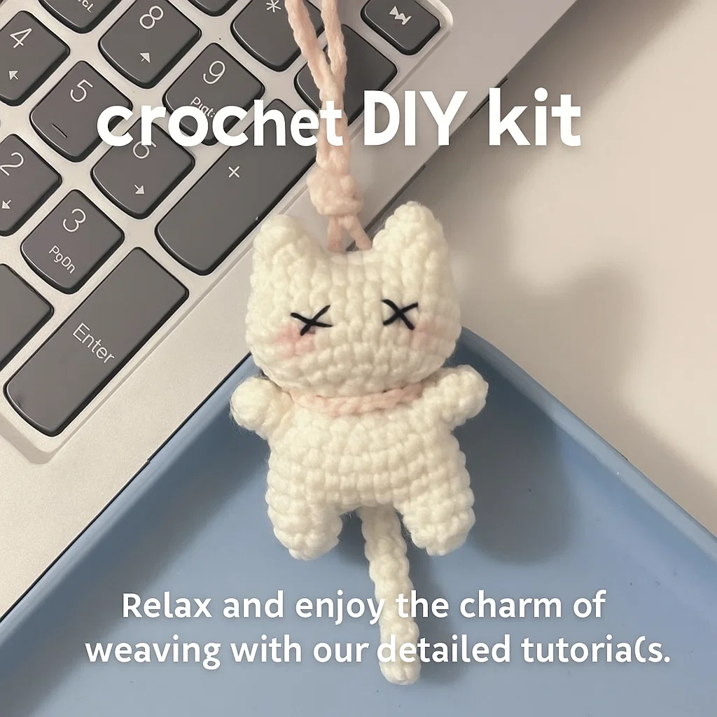 Cute DIY Crochet Cat Doll Kit