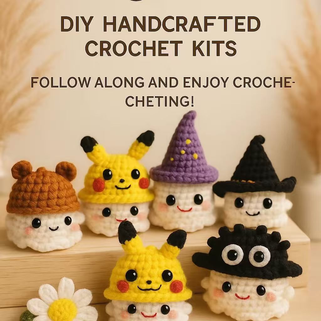DIY Crochet Ghost Doll Keychain Kit1.0