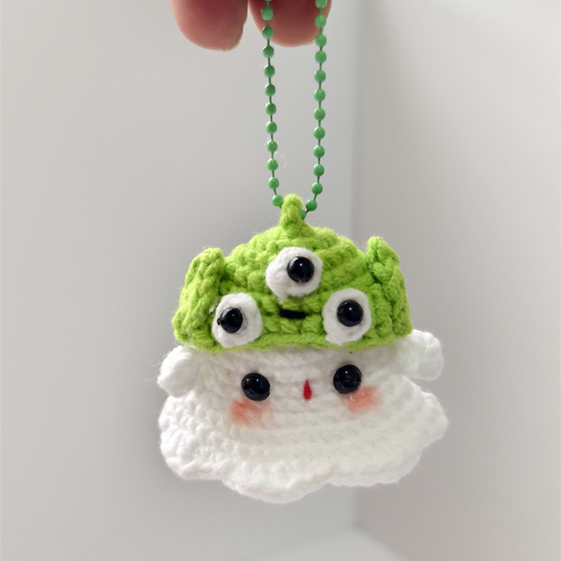 DIY Crochet Ghost Doll Keychain Kit2.0