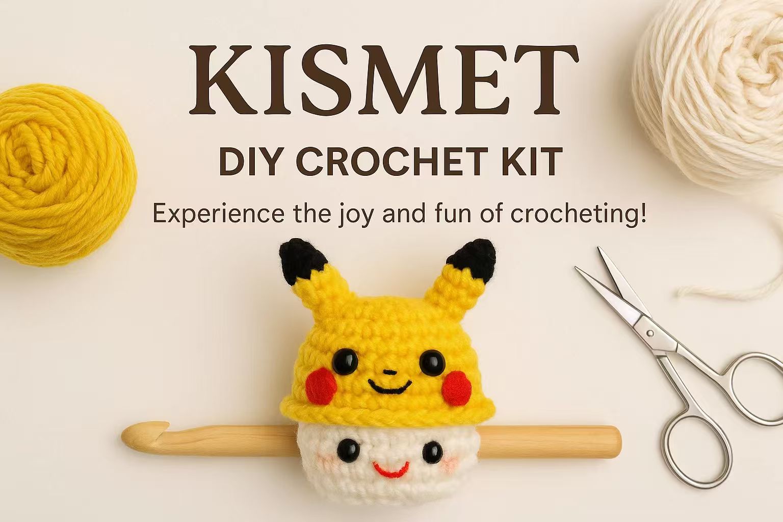 DIY Crochet Ghost Doll Keychain Kit2.0